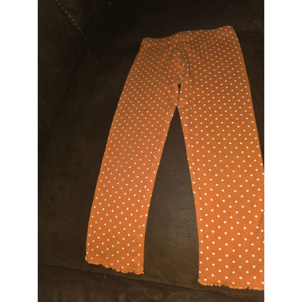 Gymboree fall autumn Halloween pumpkin top and leggings size 4t